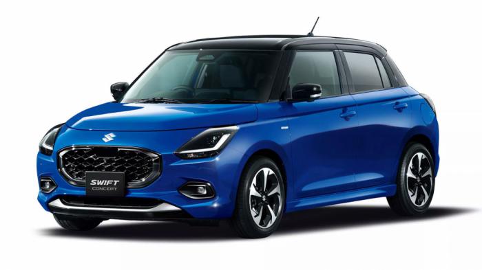 Suzuki Swift Concept: Ντεμπούτο με νέο στυλ & ήπια υβριδικό κινητήρα 